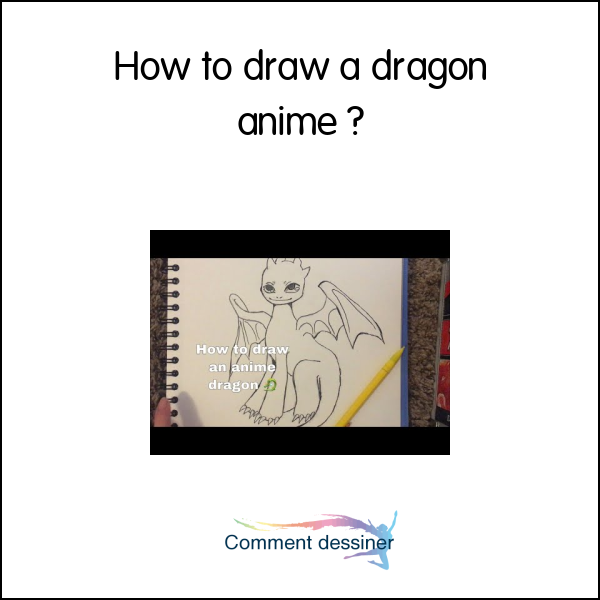 How to draw a dragon anime